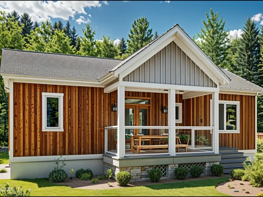 Уютный каркасный дом DG07